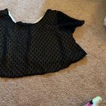 Wildfox  medium black crop top open back Photo 2