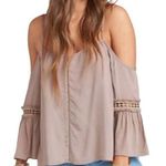 Show Me Your Mumu Boho Cold Shoulder Dune Tucker Top Size Small Photo 0