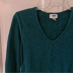 Old Navy Women’s Teal V-Neck Tunic Long Sleeve Sweater Photo 4