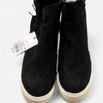 None Black Suede High-Top Sneakers Photo 0