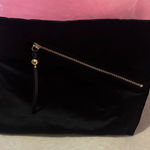 Diane Von Furstenberg  Black Clutch with Gold Accents Photo 0