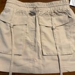 NEW RtA Tan Small Mini Skirt Pockets Drawstring Cargo Short Elastic Waist Photo 0