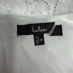 Lulus NWOT Tarabya White 3D Floral Beaded Mini Dress Side Medium Photo 10
