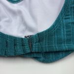 NWOT Salt + Cove TEAL Shiny Seersucker Front‎ Tie Bikini Swim Top Small Blue Size undefined Photo 4