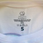Ivory Ella 100% Cotton White Mandela Elephant Graphic Tee Photo 8