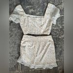 Yours Truly Floral mini skirt and blouse set Yellow Photo 6