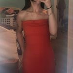 Social Tourist Orange Bodycon Dress Photo 1