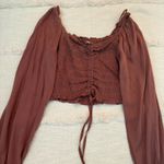 Japna  Smocked Crop Top Photo 1