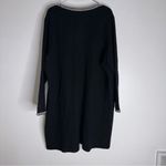 Magaschoni  Sweater Jacket Open Front Black White Trim‎ Long Midi Blazer Women 1X Photo 1