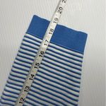 Croft & Barrow Top Women's XL Blue White Striped Pullover Sweater Chiffon Bottom Photo 6