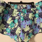 Columbia Women's Blue Green Yellow Floral Unlined Shorts 3" Inseam Size XXL Photo 2