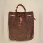 Halston Heritage Halston Suede Drawstring Backpack, Brown, Modern Retro‎ Photo 2