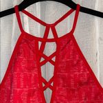 PINK - Victoria's Secret VS Pink Cool & Comfy Size S Red Strappy Sports Bra Photo 1