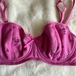 Marks & Spencer Pink Floral Embroidered Lace Bra Women's Size 34C Photo 4