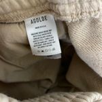 AGOLDE Boxing Fleece Shorts Womens Medium Tan Fleece Pull On Athleisure Lounge Photo 6