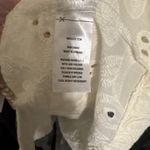 Calypso St. Barth NWT  Womens L Eyelet Blouse Puff Sleeve Pale Yellow Cottagecore Photo 6