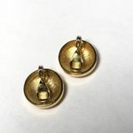 Monet Vintage  Gold Tone Plumeria Star earrings Photo 2