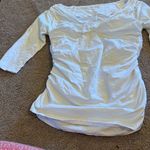 Boston Proper  white blouse L Photo 3