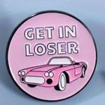 Mean Girls Enamel Pin Brooch Cartoon Pink "Get In Loser" Badges Funny Jewelry Photo 3