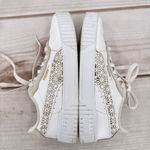 Puma  Carina 2.0 Laser Cut Flowers Sneakers White Gold Logos Athletic Feminine 7 Photo 5