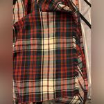 Vintage Red Tartan Plaid maxi wrap skirt size S Red Photo 5