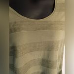 LuLaRoe  olive green textured stripe T-shirt Photo 2