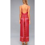 Free People (NWT) Cabbage Rose Satin Wide Leg Sleeveless Jumpsuit Size 8 Photo 1