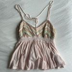 Free People  Pink Tank with Halter detailing Photo 0