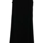 Chelsea28  Womens Black Satin Lace Back Spaghetti Strap Slinky Maxi Dress Medium Photo 0