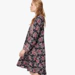 Natalie Martin 💕💕 Fiore Short Dress ~ Vintage Flowers Black Purple Medium Photo 2