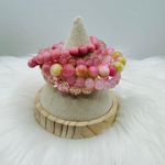 Pink Mix Arm Candy Beaded Bracelets Bundle Photo 0