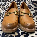 ZODIAC loafer block heel pumps US 6 Brown Photo 4