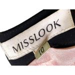 Misslook‎ Pink Shift Dress size 10 Wrap Lined MIDI Business Retro Photo 7
