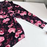 Torrid  Madison Pink Floral Georgette‎ Button Up Long Sleeve Blouse Size 4X Photo 7