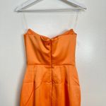 House Of CB Alora Strapless Corset Midi Dress in Tangerine Size Small Photo 12
