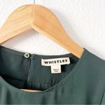 Whistles Poppy Frill Front Blouse in Dark Green Size 8 Photo 2