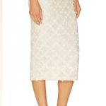 Camila Coelho  Veranda Midi Skirt In Ivory Photo 3