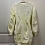 Area Stars Off White Open Back Knit Dress Size Large $175 Photo 1