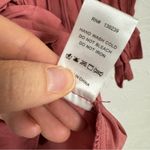 DO+BE Pink Ruffled Mini Dress Womens M Tiered Romantic Girly Ruched Boho Smock Photo 11