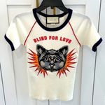 Gucci  Blind for Love Embroidered T Shirt Photo 0