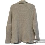 Poetry  Beige Cotton Knit Collared Button Front Cardigan Size Large Photo 1