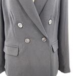 Madewell The Rosedale Blazer in Crepe in Black Size 12 Photo 5