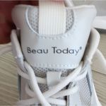 Beau Today Women's Chunky Sneaker, color Beige, size 8.5, NWT Silver Photo 5