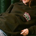 Madhappy  Joe's Stone Crab Hoodie Black Large Women’s RARE!! Photo 2