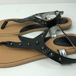 None Black & Tan Adjustable Strap Sandal Small(5-6) Photo 2