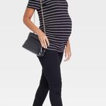 Isabel Martenity Over Belly Skinny Maternity Pants - Isabel Maternity by Ingrid & Isabel™ Black Photo 3