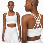 Lululemon Energy Bra Long Line Texture White Photo 1