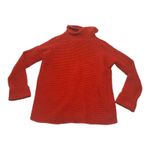 Pilcro  womens small oversized anthropologie red rust knit cowl turtleneck sweate Photo 2