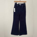 Rolla’s east coast flare wide leg corduroy pants navy blue 26 NEW Photo 8