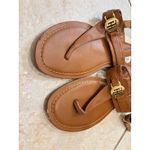 Tommy Hilfiger  Sandals Size‎ 9.5M Brown Faux Leather Thong Buckle Detail Photo 1